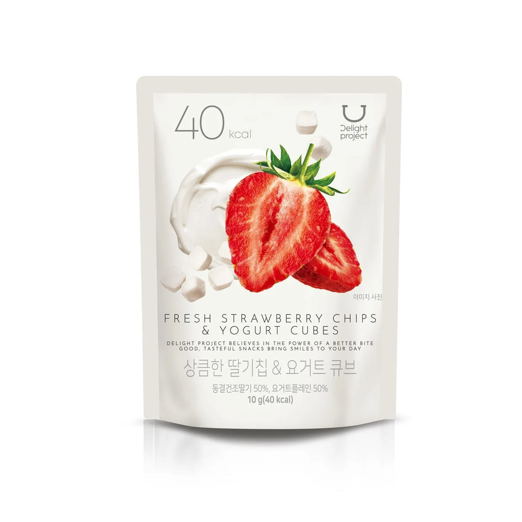 DELIGHT PROJECT Fresh Strawberry Chips & Yogurt Cubes 10g