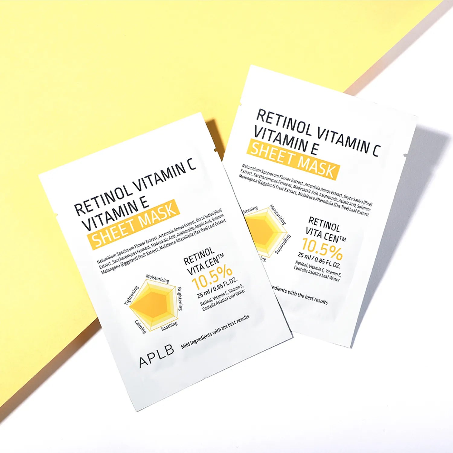 APLB Retinol Vitamin C Vitamin E Sheet Mask 25ml*10ea
