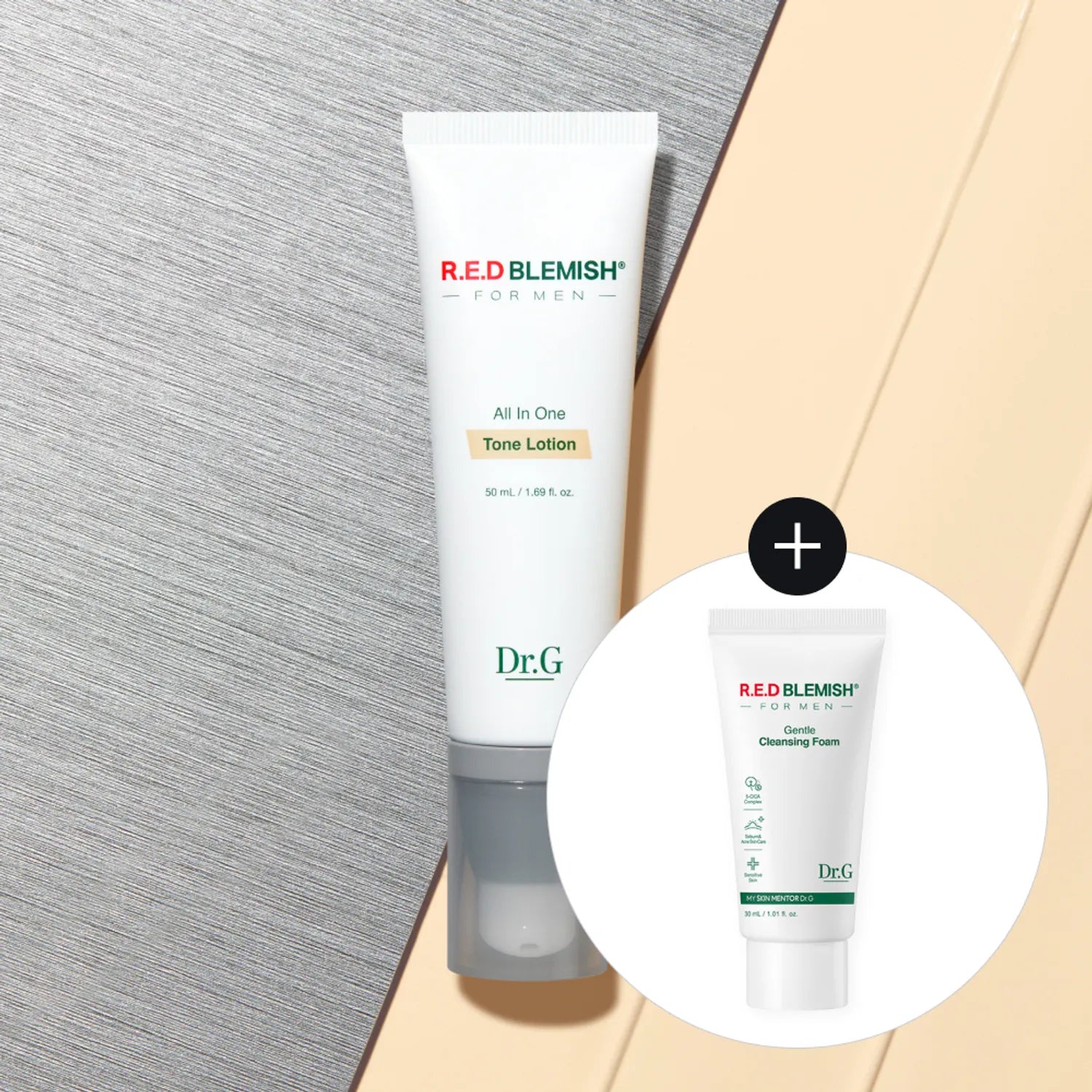 Dr.G Red Blemish For Men All In One Tone Lotion 50ml Set (+Gentle Cleansing Foam 30ml)