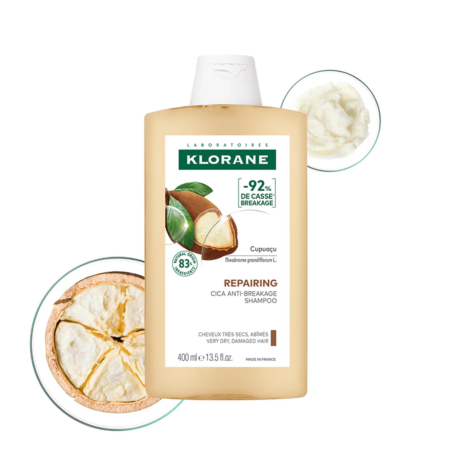 KLORANE Reparing Very Dry Hair Shampoo with Cupua&ccedil;u 400mL (NEW)
