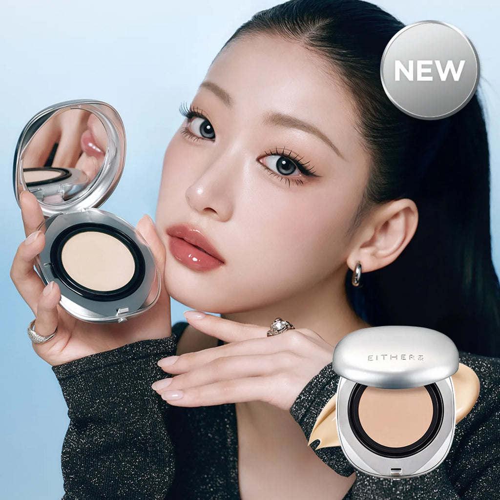 EITHER& Satin Pixel Mesh Cushion 15g Refill Set (2 Shades)