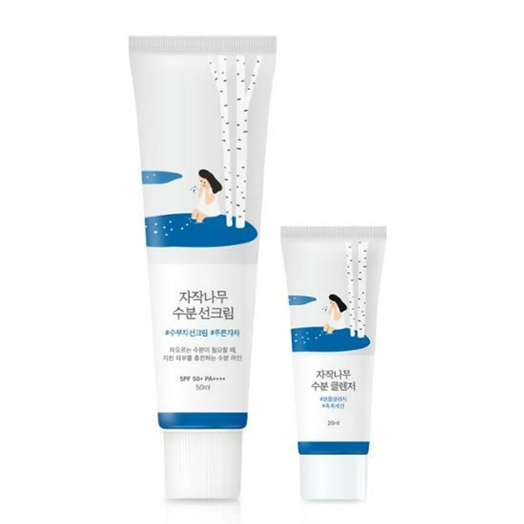 ROUND LAB BIRCH JUICE MOISTURIZING SUNSCREEN 50ml Set