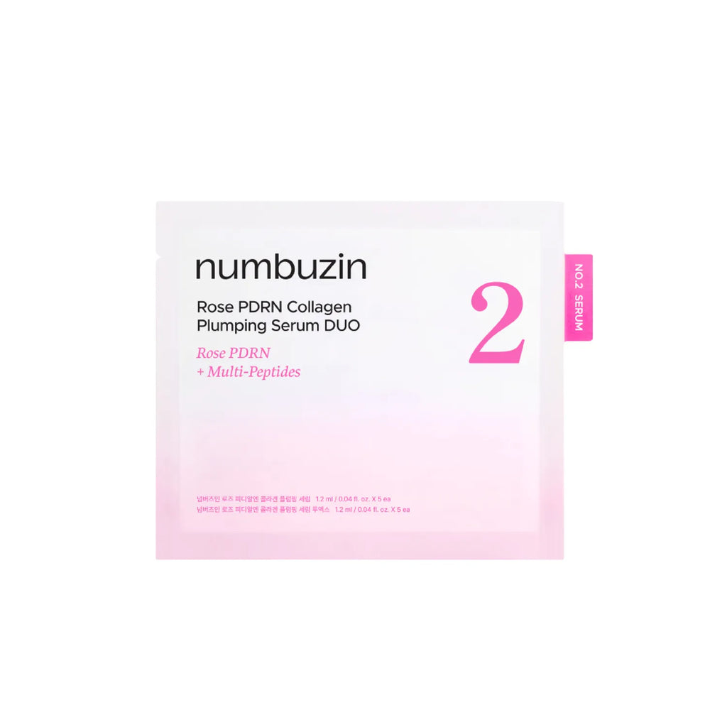 numbuzin No. 2 Rose PDRN Collagen Plumping Serum Duo 10ml (Mild 1ml*5ea+Intensive 1ml*5ea)