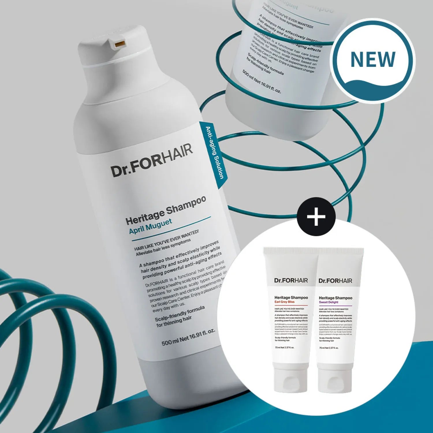 Dr.FORHAIR Heritage Shampoo Special Set 300mL (2 Options)