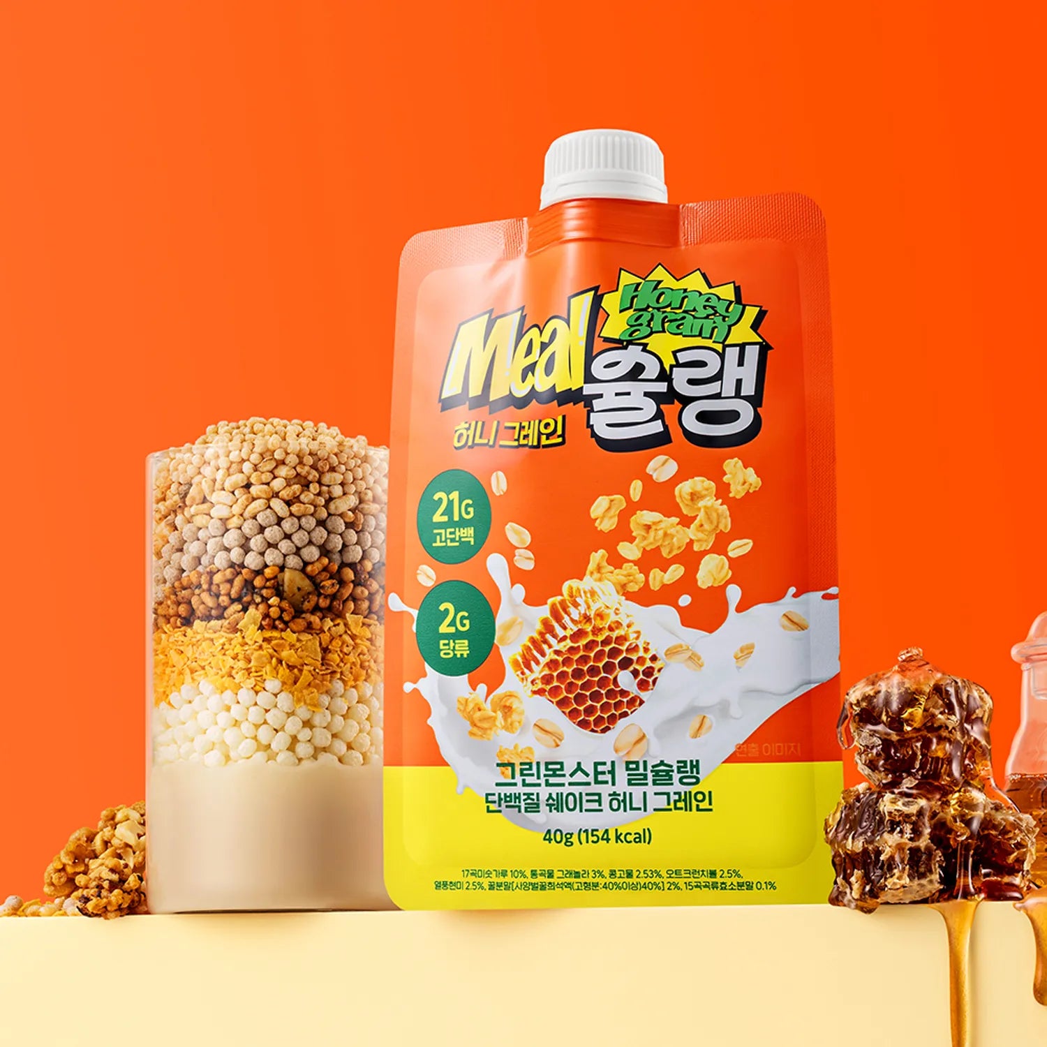 MealCHELIN Protein Shake #Honey Grain 1 Pouch