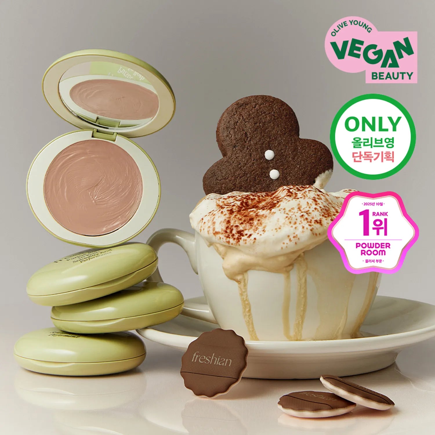 freshian Egg-like Cream Blush (Set/Single) (12 Colors)