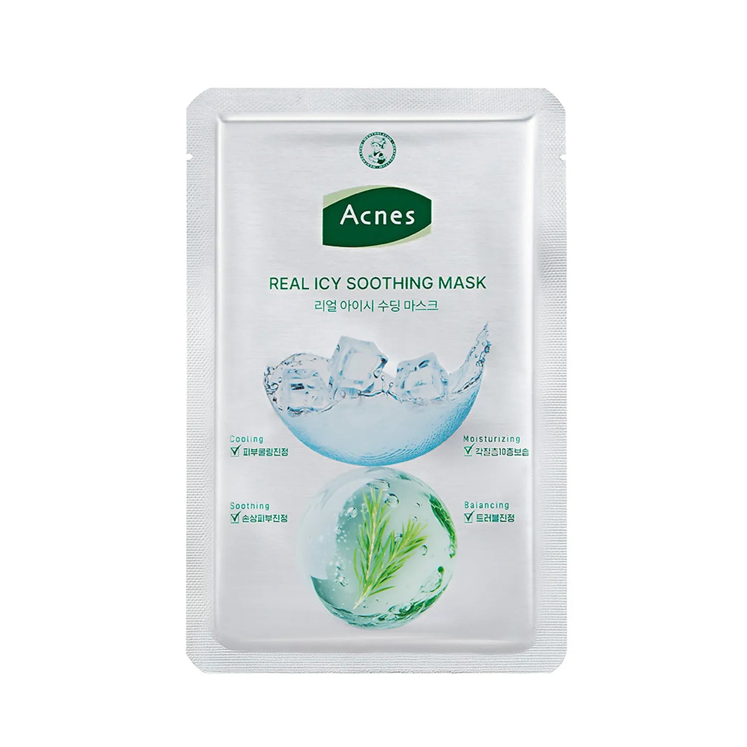 Acnes Real Icy Soothing Mask Sheet 10ea