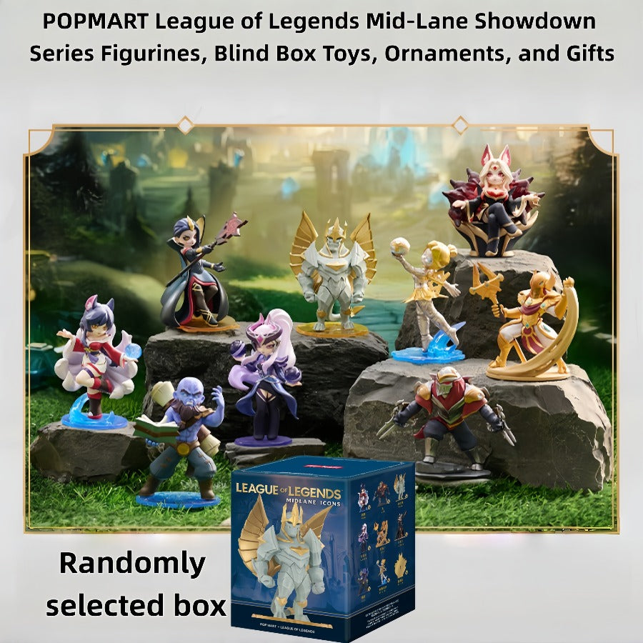 POP MART League of Legends Mid-Lane Showdown Series Figurines, Blind Box Toys, Ornaments, and Gifts