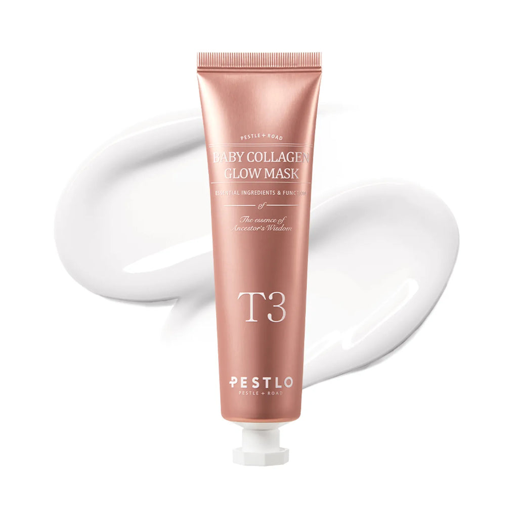 pestlo T3 Baby Collagen Glow Mask 50ml Set (+Jelly Brush)