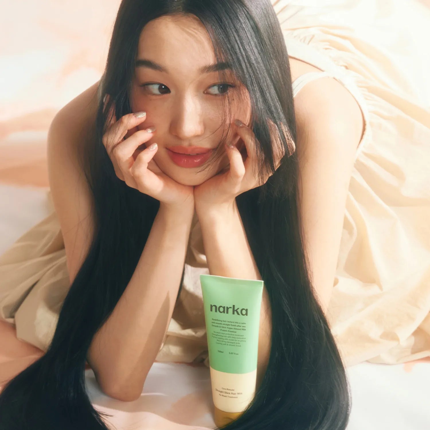 narka Straight Slick Hair Milk 150ml Set (+Hair Pack 10ml*3ea)