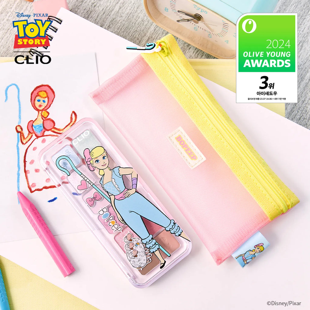 [TOY STORY] CLIO Pro Eye Palette Air Set 19 Independent Bo Peep (+Mesh Pouch)