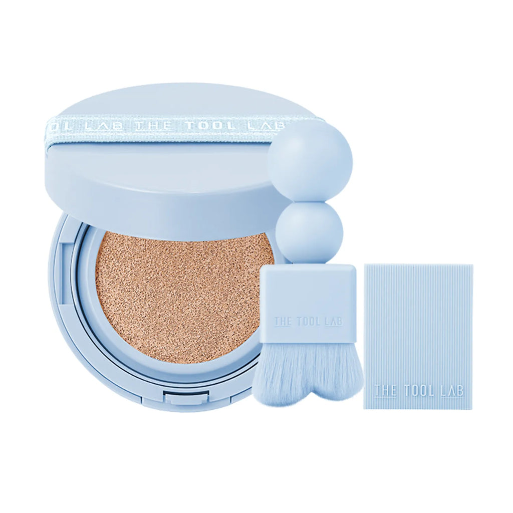 THE TOOL LAB Stamp Skin Fit Cushion #Airy [BRUSH SET]