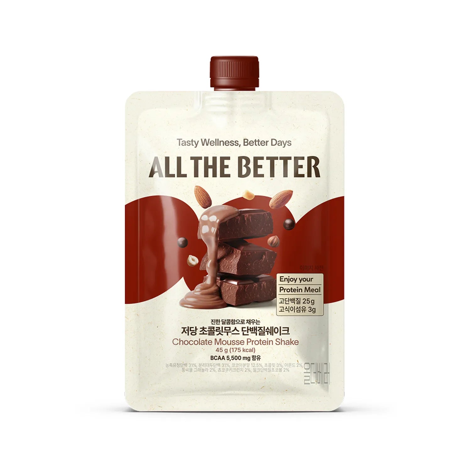 ALL THE BETTER Protein Shake #Low Sugar Chocolate Mousse 45g