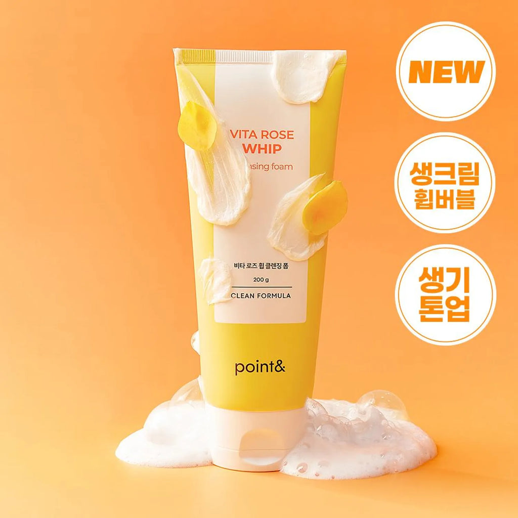 POINT& Vita Rose Whip Cleansing Foam 200g