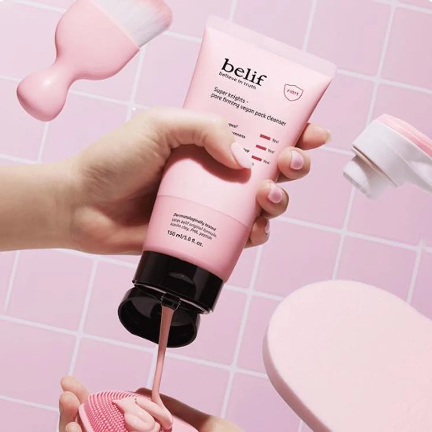 belif Super Knights Pore Tightening Vegan Pack Cleanser 150ml