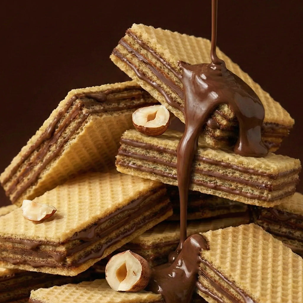 lalasweet Low Sugar Deep Cream Wafers Hazelnut Choco Bar 26g