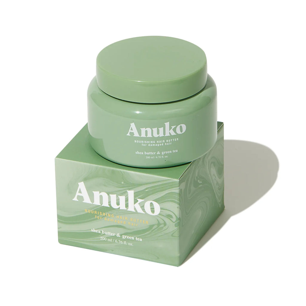 Anuko Nourishing Hair Butter For Damaged Hair Treatment #Shea Butter & Green Tea 200ml