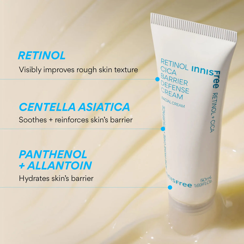 INNISFREE Retinol Cica Barrier Defense Cream 50ml Set (+30ml)