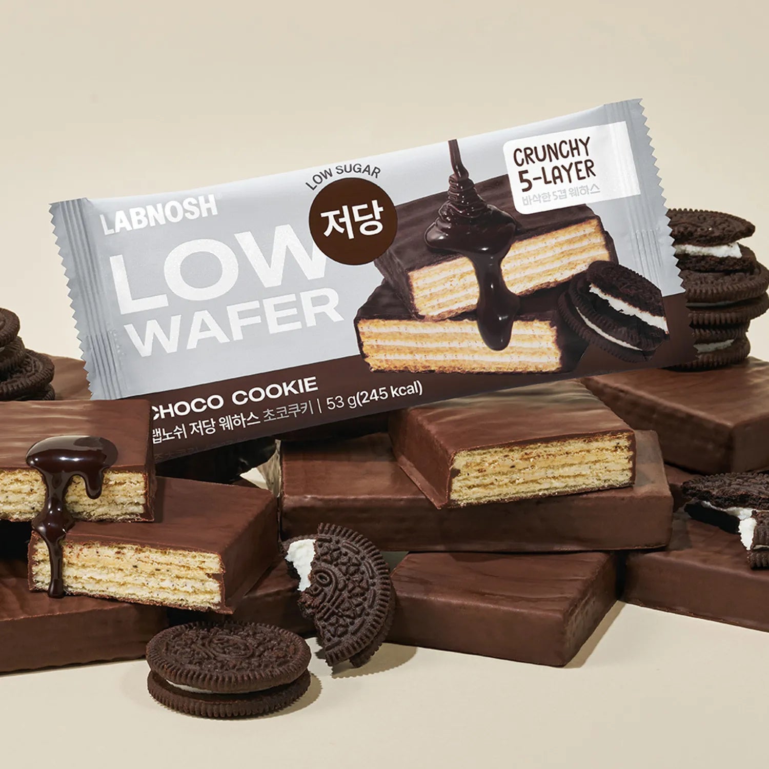 Labnosh Low-Sugar Wafers #Choco Cookie 53g