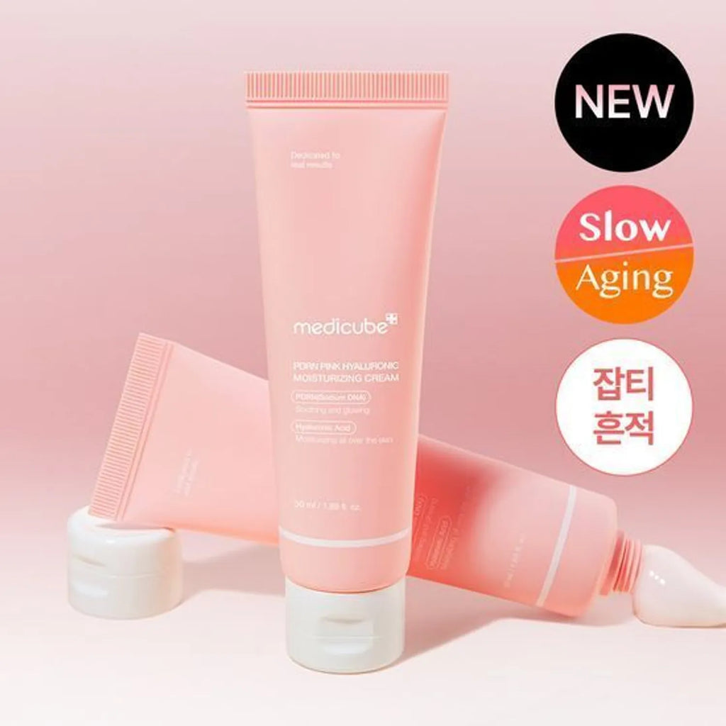 medicube PDRN Pink Hyaluronic Moisturizing Cream 50ml Double Pack (+Ampoule 10ml)