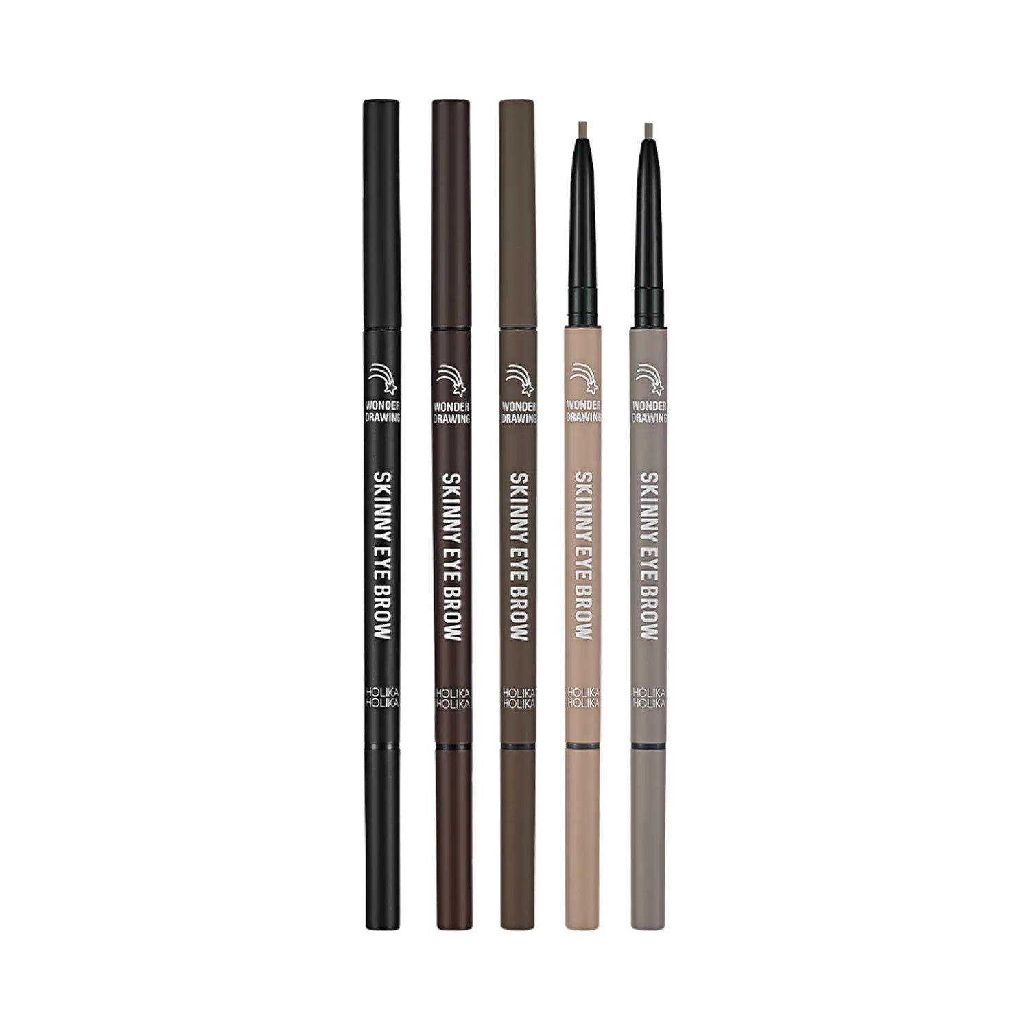 Holika Holika Wonder Drawing Skinny Eye Brow (5 Colors) (Set/Single)