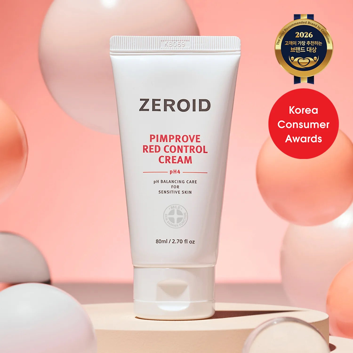 ZEROID Pimprove Red Control Cream pH4 80ml