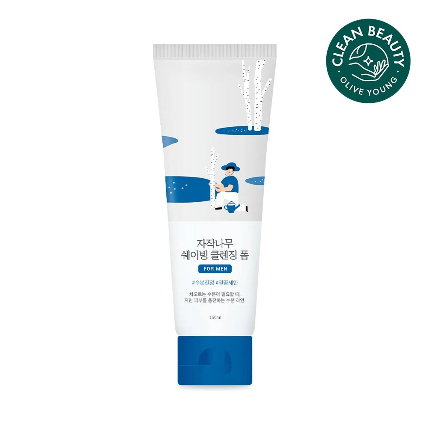 ROUND LAB FOR MEN BIRCH JUICE SHAVING CLEANSING FOAM 120ML