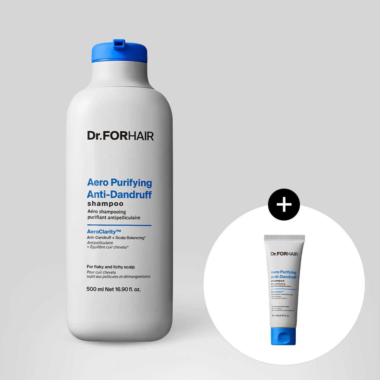 Dr.FORHAIR Aero Purifying Anti-Dandruff Shampoo 400ml Set (+70ml)