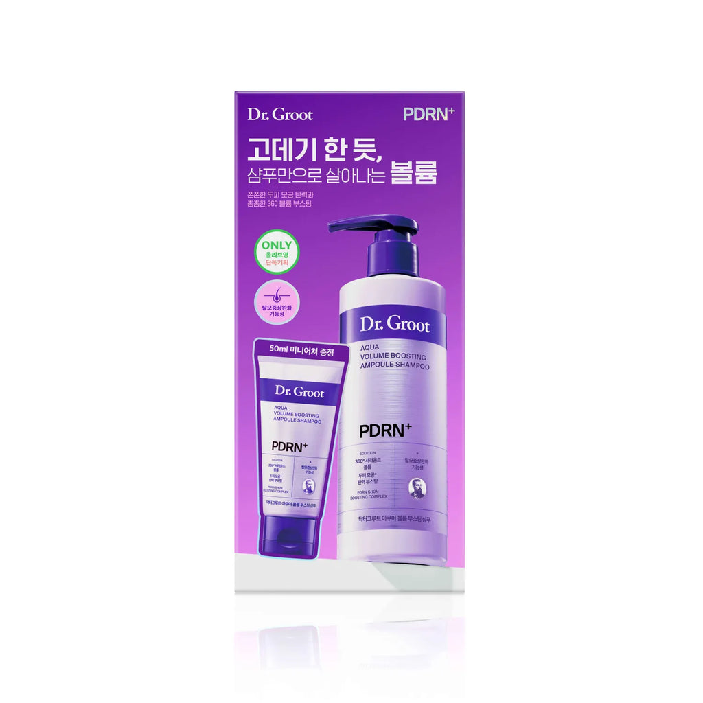 Dr. Groot Aqua PDRN Volume Boosting Ampoule Shampoo 300ml (SET/SINGLE)