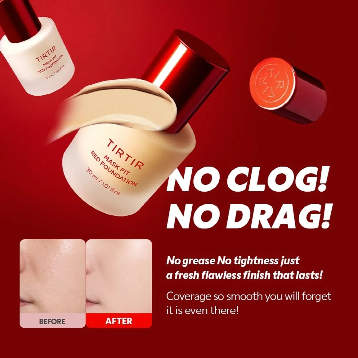 TIRTIR Mask Fit Red Foundation (30 Shades)