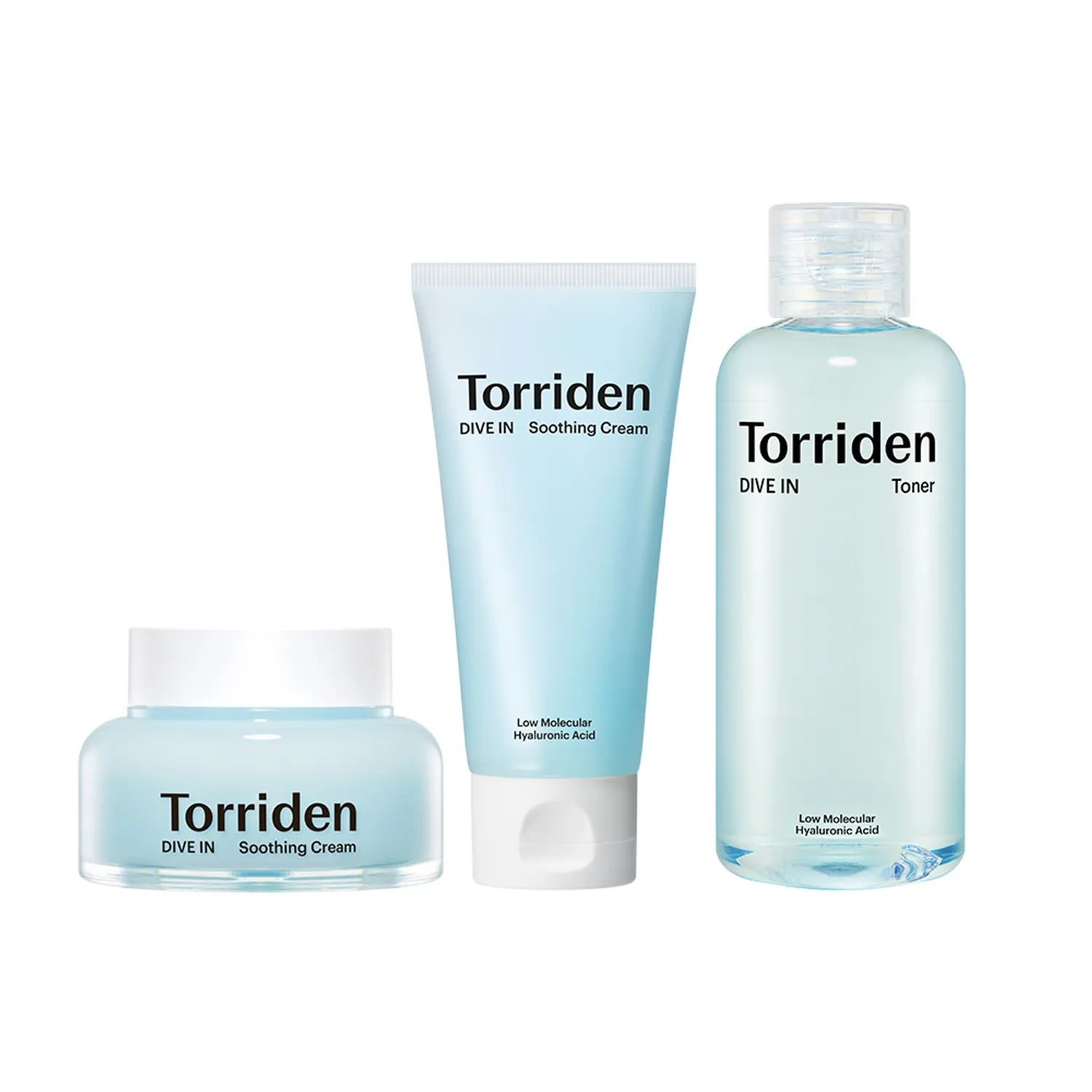 Torriden Dive-In Hyaluronic Acid Soothing Cream 100ml Double Pack (+Toner 100ml)