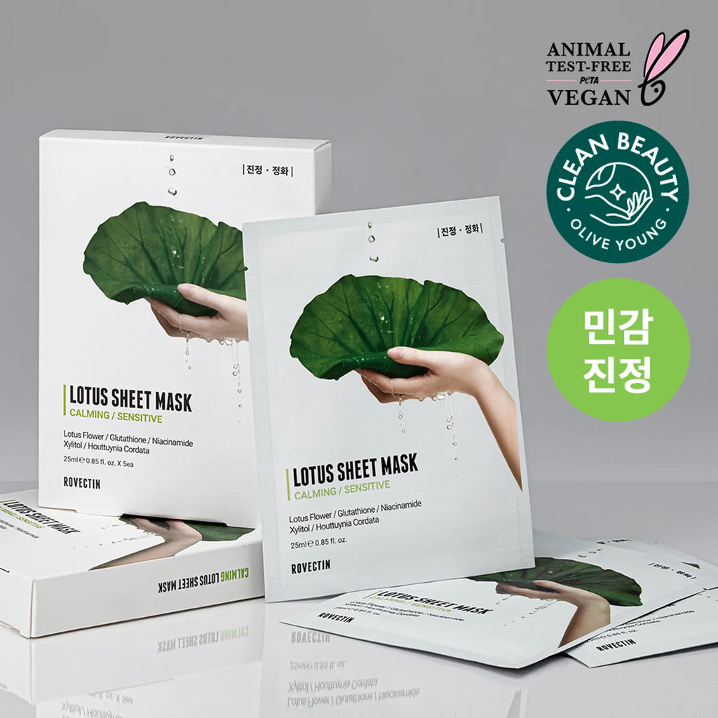 ROVECTIN Calming Lotus Water Mask Sheet 5ea