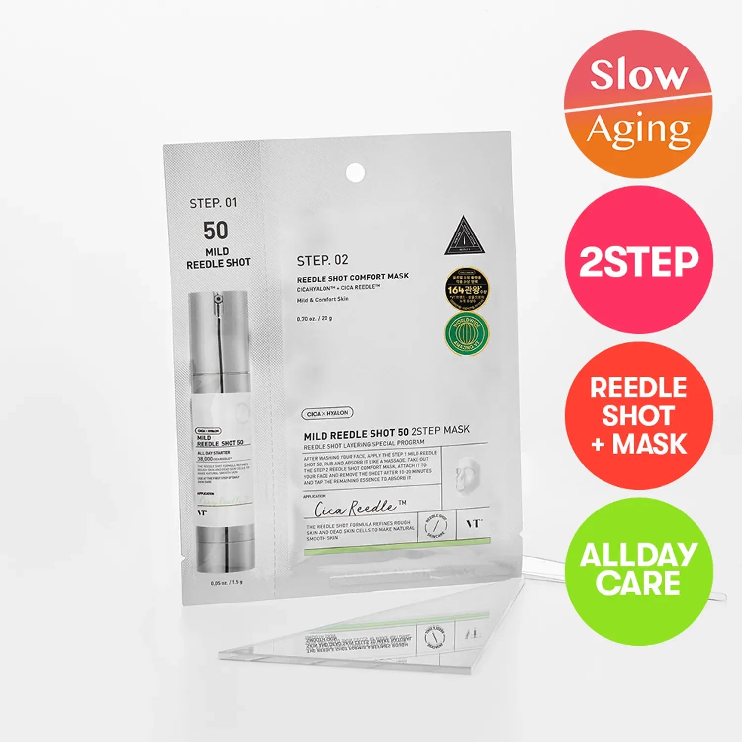 VT Mild Reedle Shot 2 Step Mask Sheet 1ea