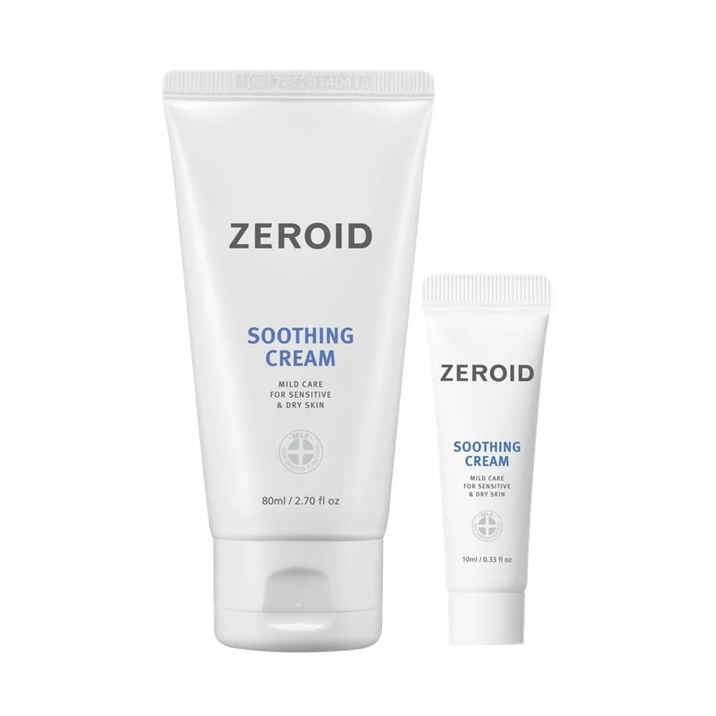 ZEROID Soothing Cream 80ml Set (+Cream 10ml)