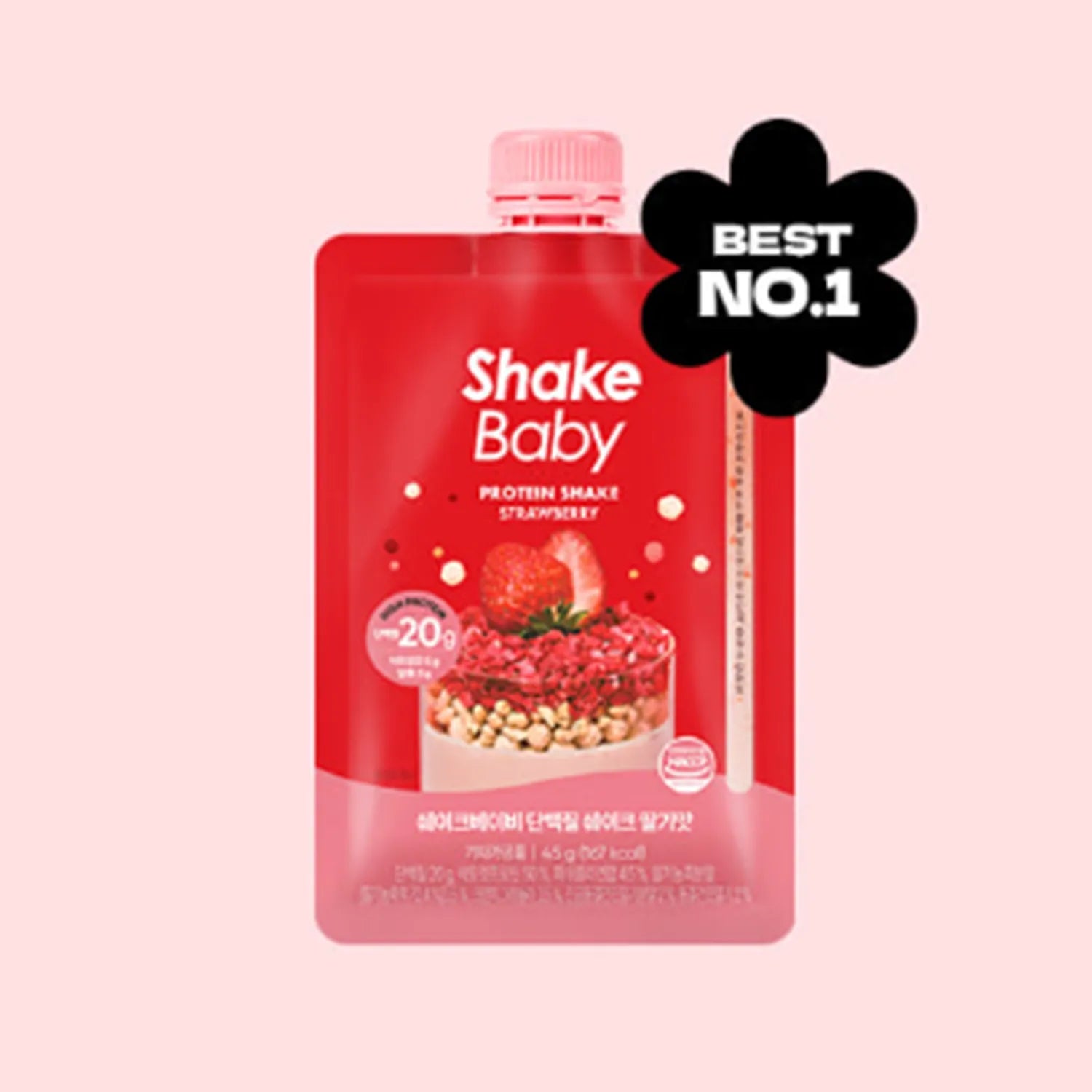 Shakebaby Lacto-cut Protein Shake #Strawberry 45g