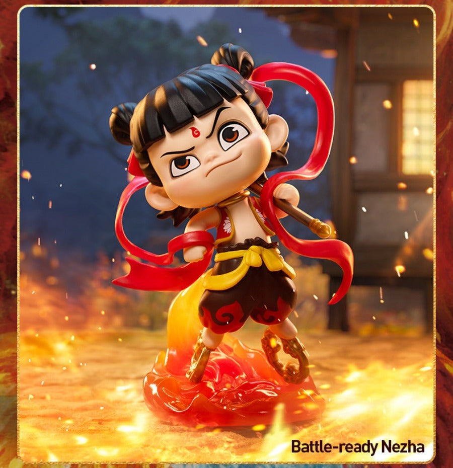 POPMART's "Nezha: The Demon Child Conquers the Dragon King" Innate Bond Series Figurine Blind Box