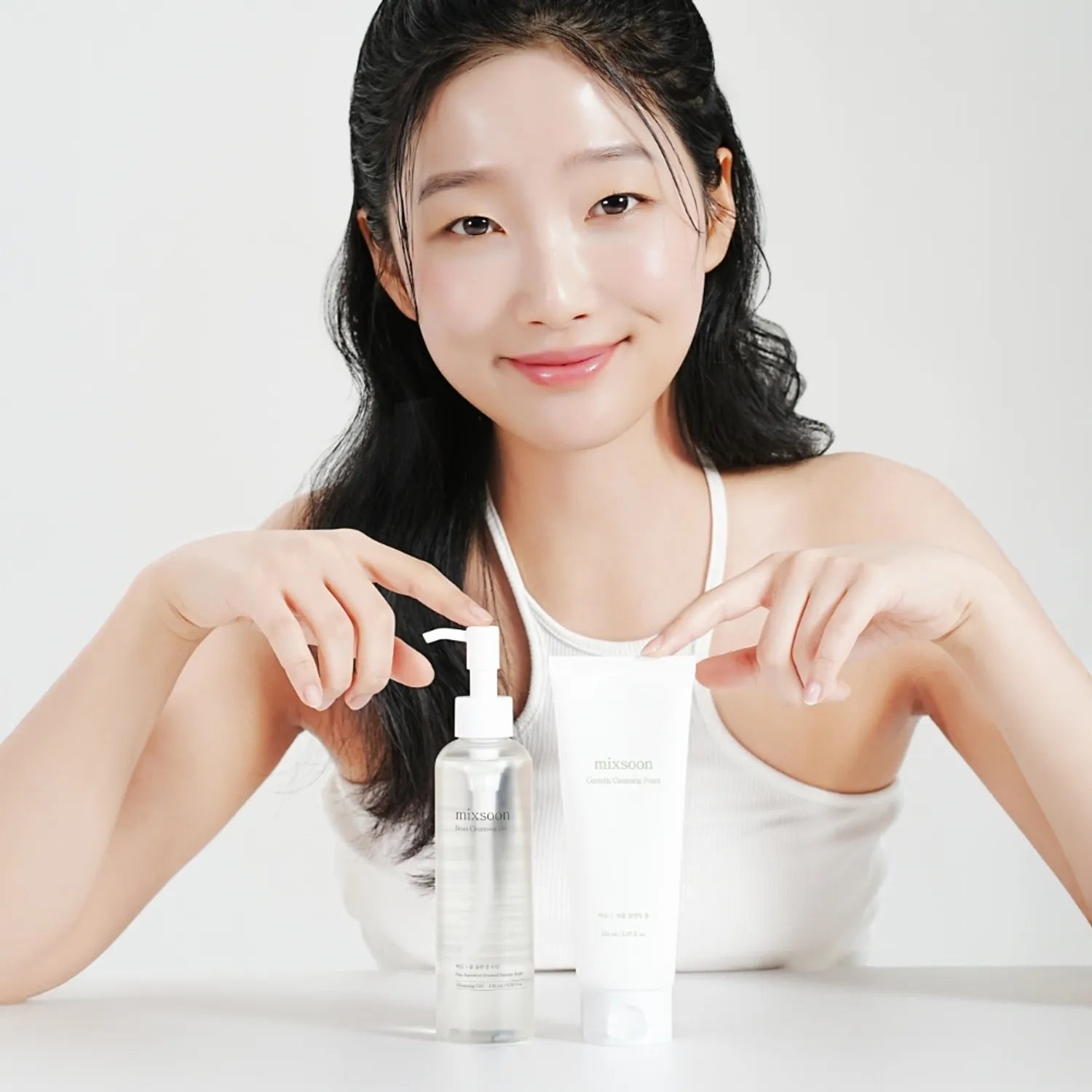 mixsoon Double Step Cleansing Duo Set (Centella Cleansing Foam 150ml + Bean Cleansing Oil 195ml)