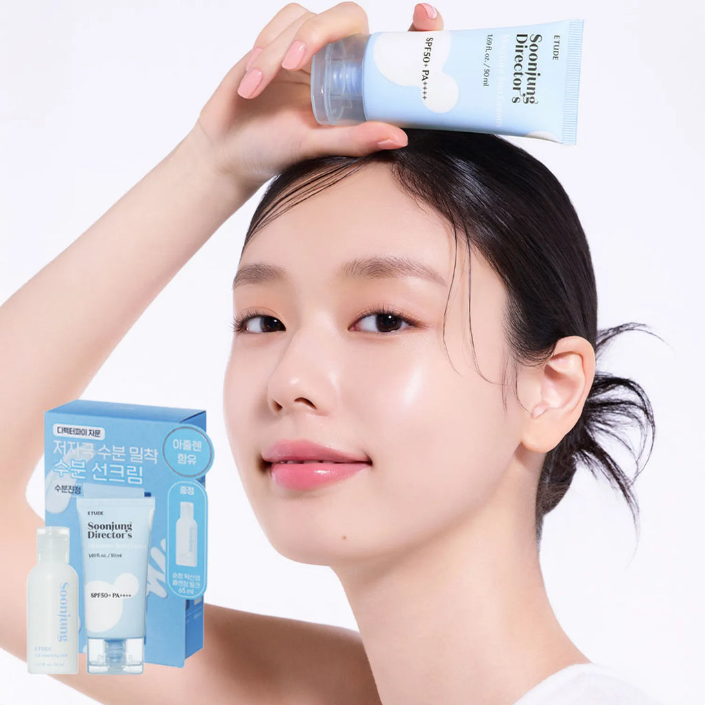 ETUDE Soonjung Director&rsquo;s Moisture Sun Cream 50ml Set (+pH 5.6 Cleansing Milk 65ml)