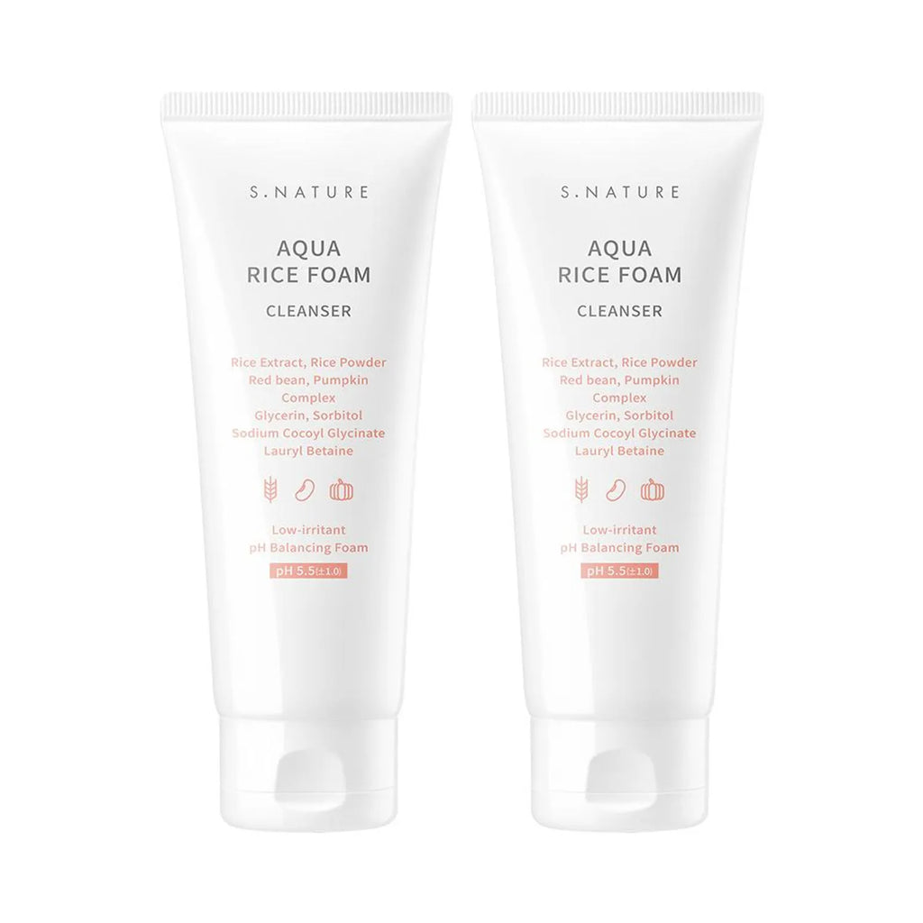 S.NATURE Aqua Rice Foam Cleanser 160ml*2ea