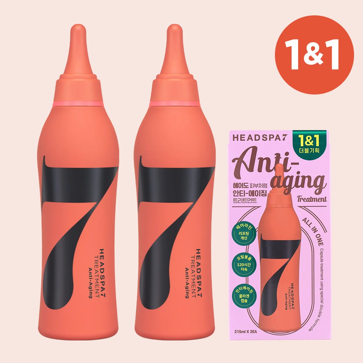 HEADSPA7 Anti Aging Treatment 215ml Double Pack