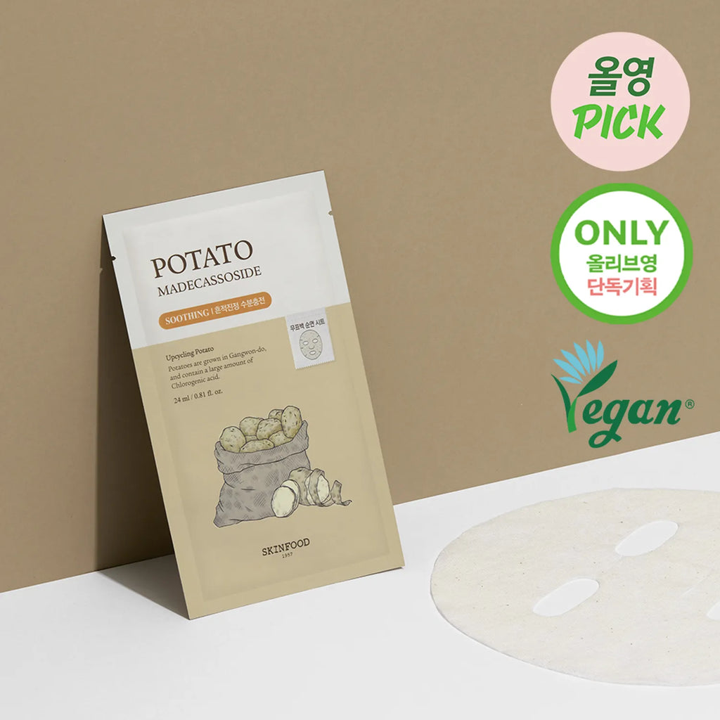 SKINFOOD Potato Madecassoside Mask Sheet 7ea Set (+3ea)