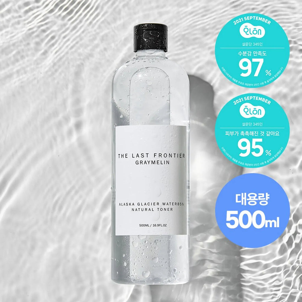 GRAYMELIN Alaska Galcier Water 85% Natural Toner 500mL