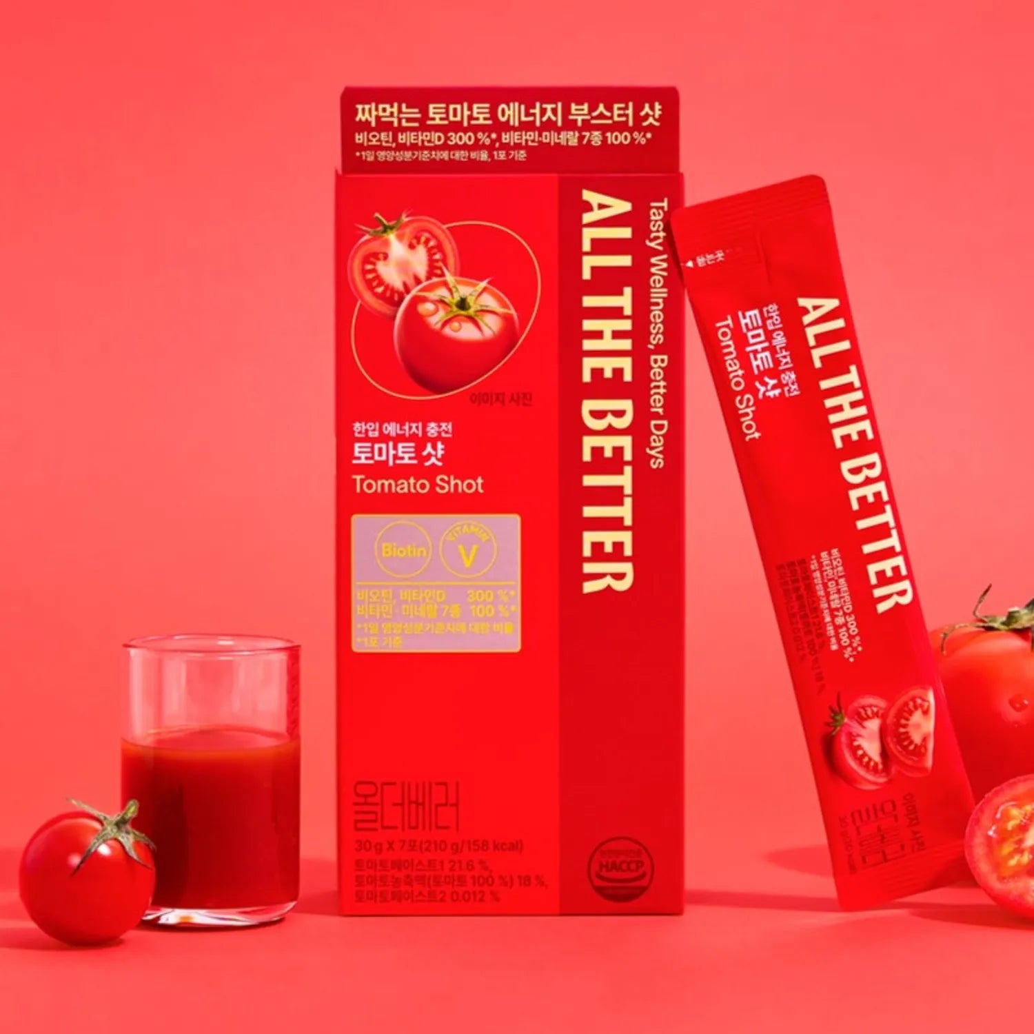 ALL THE BETTER Energy Booster Shot #Tomato 7 Sticks