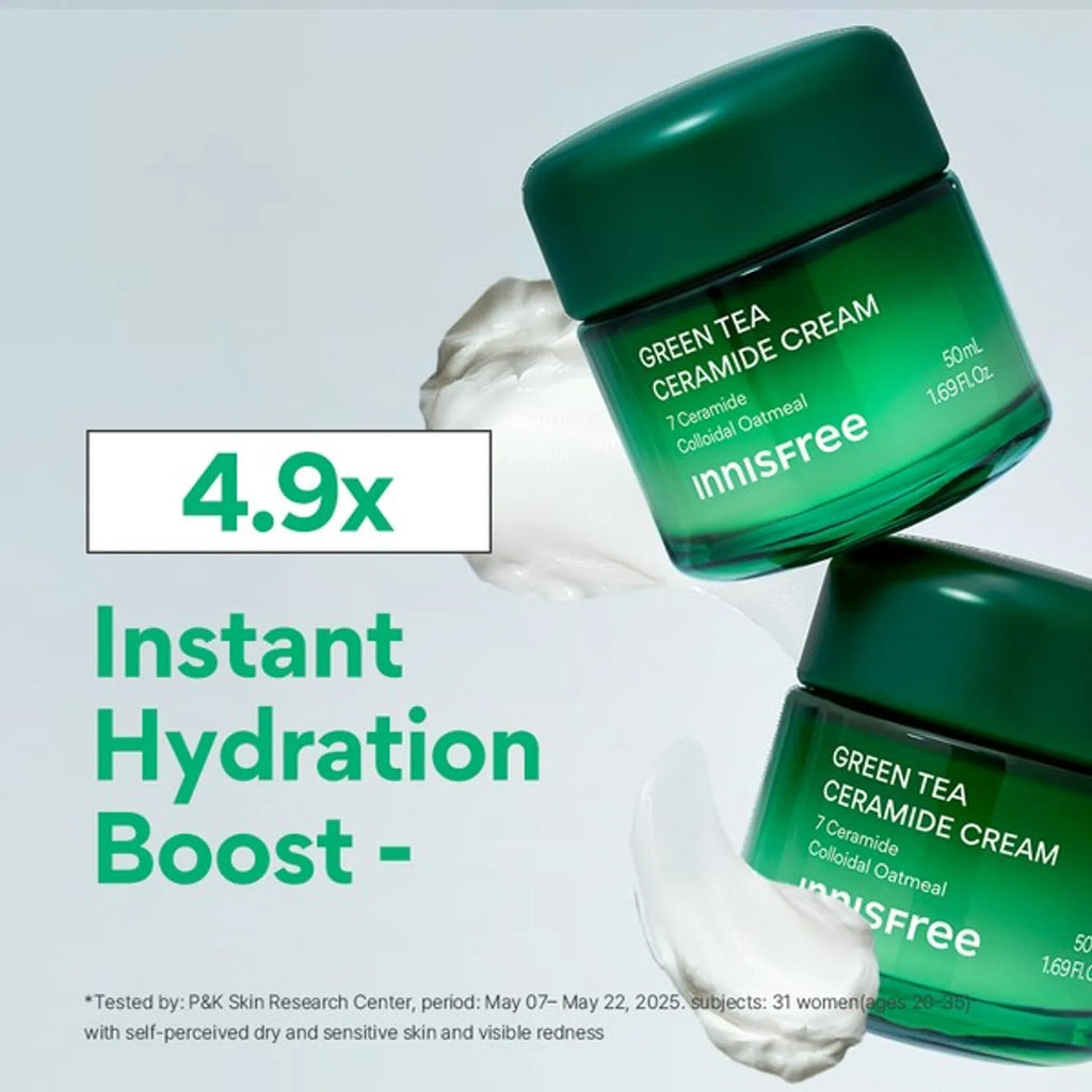 INNISFREE Green Tea Ceramide Cream 50ml Set (+20ml)
