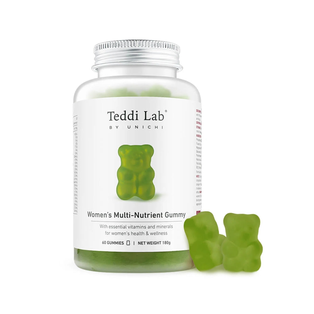 Unichi Teddy Lab Women's Multi-Nutrient Gummies, 60 tablets