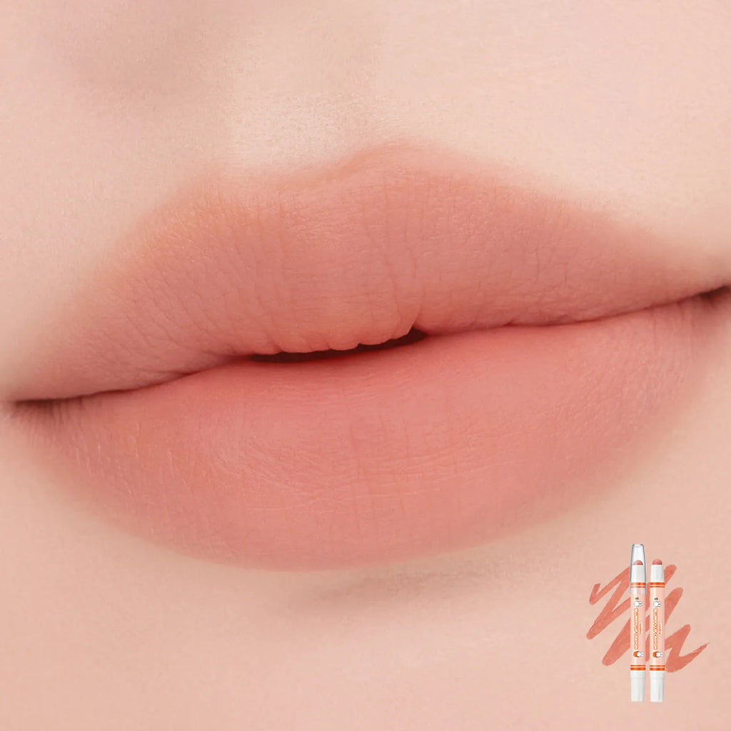 [miffy EDITION] rom&nd Lip Bluffy Crayon (4 Colors)