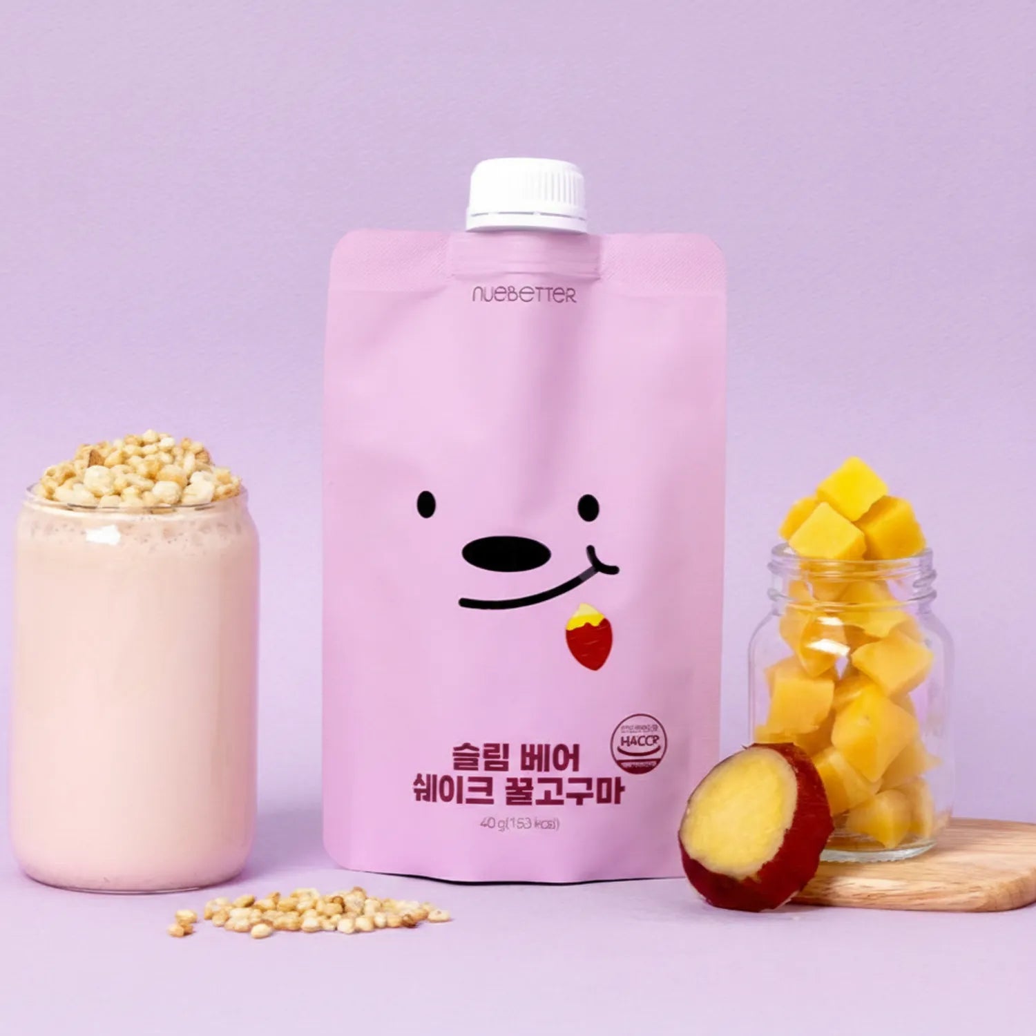 nuebetter Slim Bear Shake #Honey Sweet Potato 40g*5ea