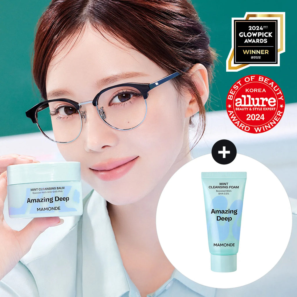 Mamonde Amazing Deep Mint Charcoal-Ate Cleansing Balm 90ml Set (+7ml)