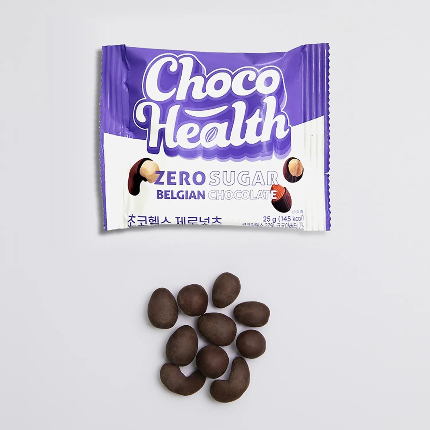 ChocoHealth Zero Nuts Zero-Sugar Belgian Chocolate 25g