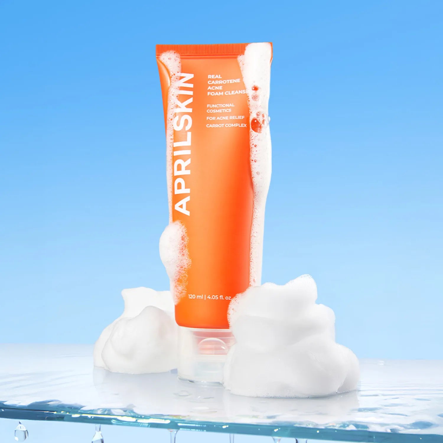 April Skin Real Carrotene Acne Foam Cleanser 120ml